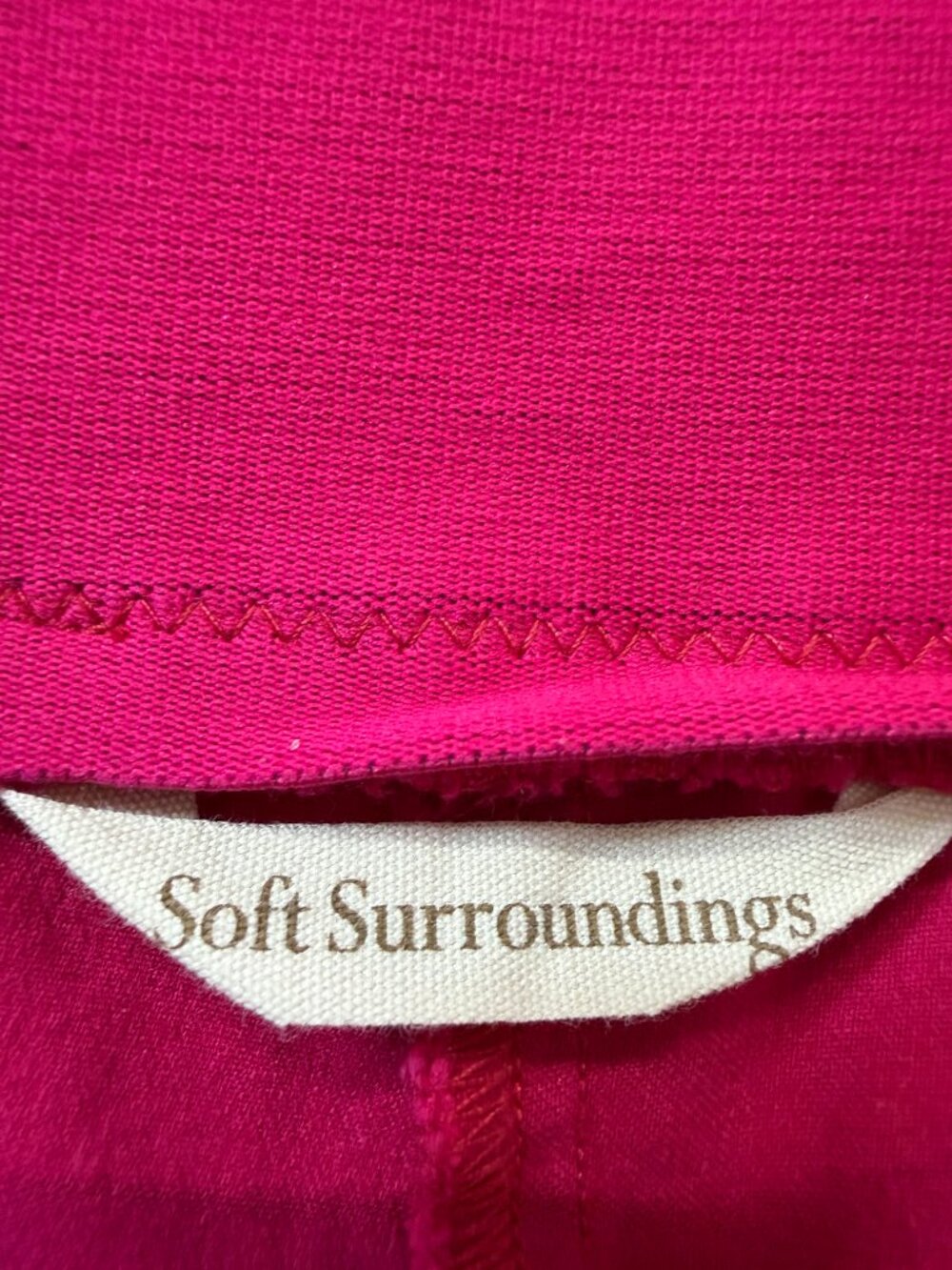 Soft Surroundings Women’s PXL Pink Stretch Pull On Capri Pants - Picture 6 of 11